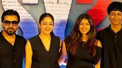 Suriya-Jyotika family moment steals heart; Fans react to 'Karuppu' star's rare public appearance at ‘System’ premiere