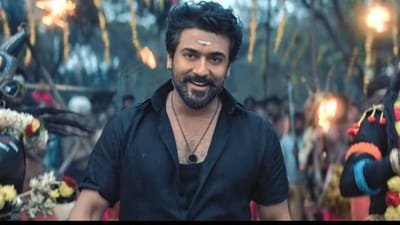 Karuppu trailer: Suriya in a still from the film.