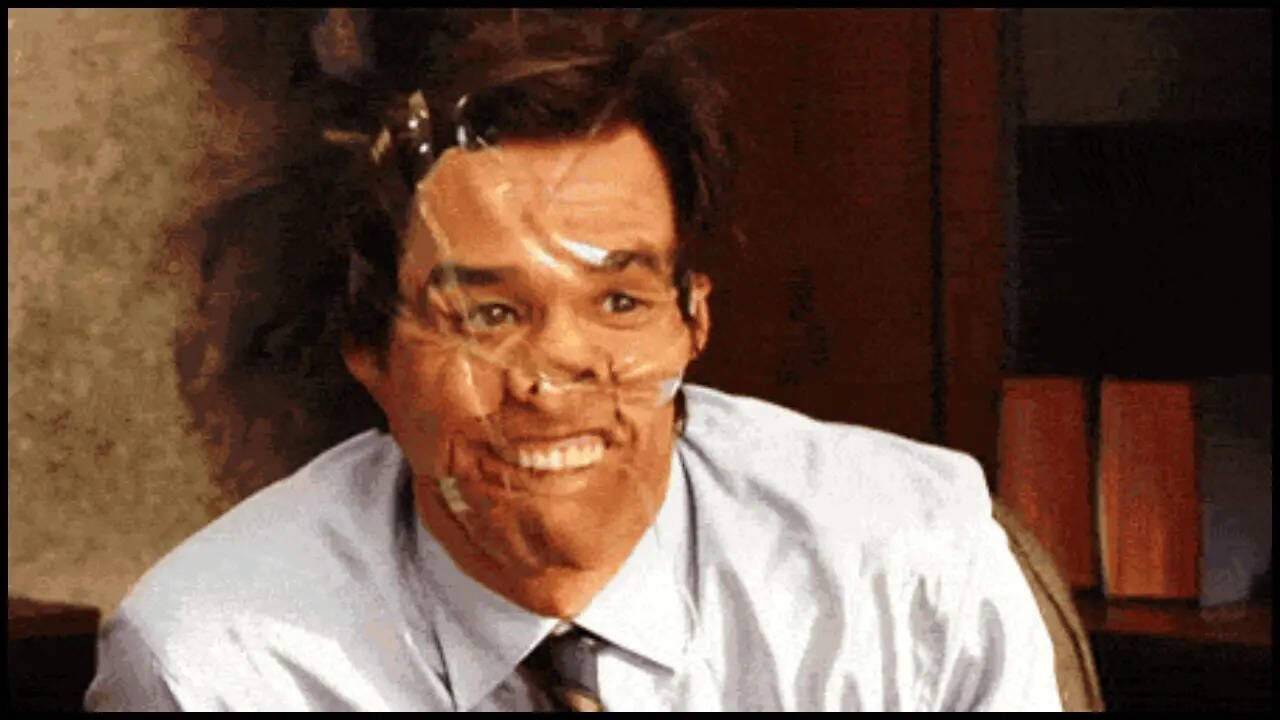 Tape around the face