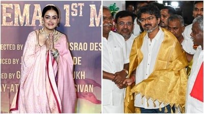 Genelia D'Souza congratulated Vijay on his victory. (PTI; ANI)