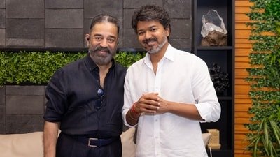 Kamal Haasan shared a picture with Tamil Nadu Chief Minister C Joseph Vijay.