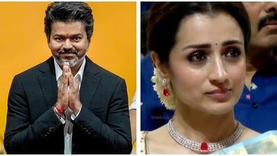Trisha Krishnan attended the swearing-in ceremony of Vijay, who became the CM of Tamil Nadu.