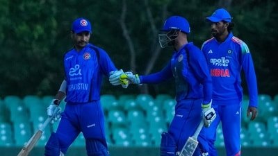 Afghanistan A defeated India A by four runs, courtesy of DLS. (X)
