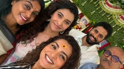 Parvathy and team at the ceremony