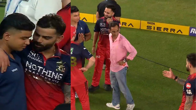 Watch: Virat Kohli meets Vaibhav Sooryavanshi after RCB's back-to-back title triumph