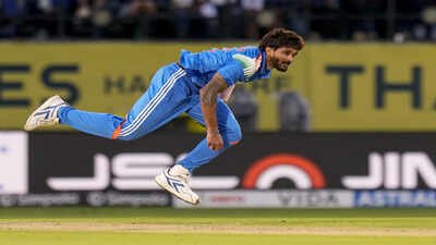 Dharamshala: India's Nitish Kumar Reddy (Image: PTI) Nitish Kumar Reddy eyes bigger role as India search for Hardik Pandya backup