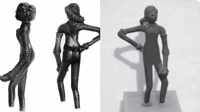 (Photo credit: X) NCERT textbook shows Indus Valley's 'Dancing Girl' with covered torso to make it 'age-appropriate'