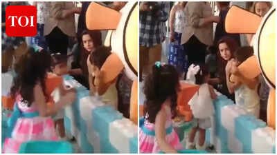 Alia Bhatt and daughter Raha Kapoor steal hearts at Varun Dhawan's daughter Lara's birthday bash; viral video melts fans