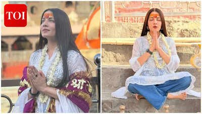 Celina Jaitly seeks solace at Mahakaleshwar temple amid ongoing divorce battle with estranged husband Peter Haag