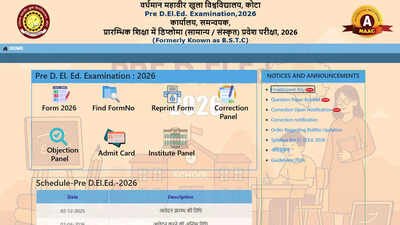 Rajasthan BSTC Pre D.El.Ed Result 2026 to be announced at predeledraj2026.com shortly Rajasthan BSTC Pre D.El.Ed result 2026: Website down, here's how to check scorecards at predeledraj2026.com
