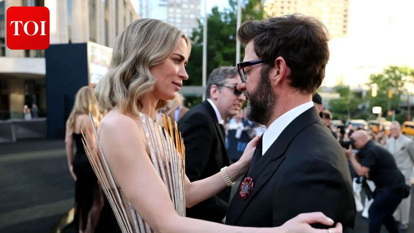 Emily Blunt with John Krasinski<br>