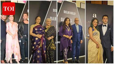 Salman Khan's rugged new look steals the spotlight at Lagaan bash; Kareena Kapoor, Juhi Chawla and Imran Khan-Lekha join festivities