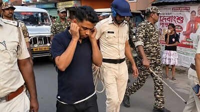 Khan is already facing multiple charges and was recently paraded through streets to reconstruct the crime scene. 'Hands folded, head down': TMC's ‘Pushpa’ Jahangir Khan paraded again in Falta; watch