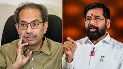 Uddhav Thackeray and Eknath Shinde (R) 'Operation Tiger' in final stage: Amid TMC's rebellion crisis, 7 MPs from Uddhav Thackeray's Sena camp may switch to Shinde faction