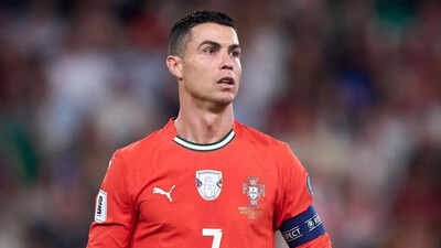 Cristiano Ronaldo. Image via: Getty Images 'Messi, Messi' chants follow Cristiano Ronaldo after Portugal's shock draw against DR Congo