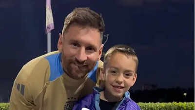Watch: Young fan teaches Lionel Messi a new celebration after historic FIFA World Cup hat-trick