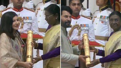 From Rohit Sharma to Alka Yagnik: President Murmu confers Padma Awards at Rashtrapati Bhavan - check list