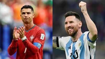 Cristiano Ronaldo and Lionel Messi Cristiano Ronaldo matches Lionel Messi in rare FIFA World Cup record with brace against Uzbekistan