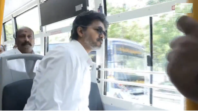Watch: Tamil Nadu CM Vijay flags off 300 new state buses, takes ride in one