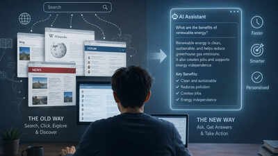 AI-generated image Remember the internet of endless tabs and rabbit holes? How AI is changing the web we grew up with