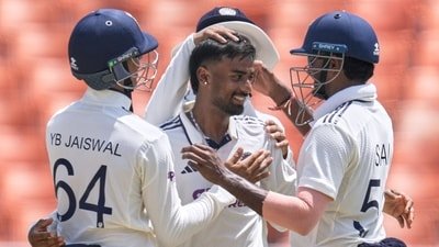 Dream debut outing for Manav Suthar for sure! (AP Photo/Ashwini Bhatia)