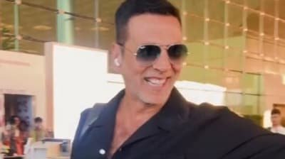 Akshay Kumar's hilarious exchange with paparazzi at the airport leave fans in stitches,
