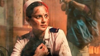 Bharat Bhhagya Viddhaata box office collection day 1: Kangana Ranaut plays the lead in the film she co-produced. Bharat Bhhagya Viddhaata box office collection day 1: Kangana Ranaut plays the lead in the film she co-produced.