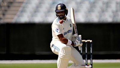 Devdutt Padikkal hit a patient fifty in India A's second innings (AFP)
