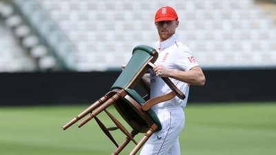 England's Ben Stokes during the practice session (Action Images via Reuters)