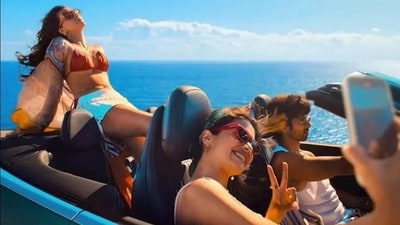 Cocktail 2 box office collection day 7: Kriti Sanon, Rashmika Mandanna and Shahid Kapoor in a still from the film.