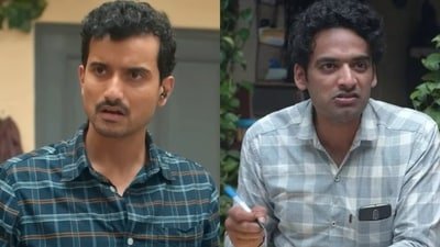 Anant V Joshi and Vaibhav Raj Gupta as Annu in Gullak web series,