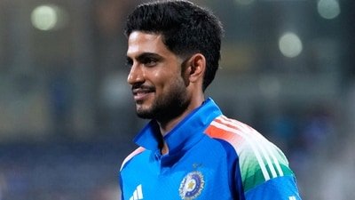 Shubman Gill after winning the series against Afghanistan. (AP Photo/Mahesh Kumar A.) Shubman Gill after winning the series against Afghanistan. (AP Photo/Mahesh Kumar A.)