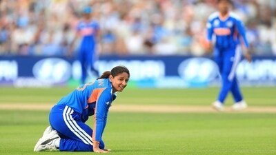 India's Harmanpreet Kaur looks on during the ICC Women's T20 World Cup. (HT_PRINT)