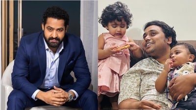 Jr NTR bakes cookies for fans. Jr NTR bakes cookies for fans.