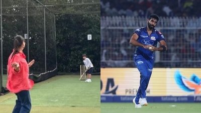 Kareena Kapoor compares her bowling skills with that of Jaspit Bumrah. Kareena Kapoor compares her bowling skills with that of Jaspit Bumrah.