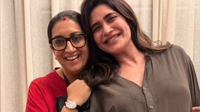 Smriti Irani and Karishma Tanna previously worked together in Kyunki Saas Bhi Kabhi Bahu Thi. Smriti Irani and Karishma Tanna previously worked together in Kyunki Saas Bhi Kabhi Bahu Thi.