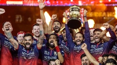 RCB team after winning IPL 2026. (PTI)