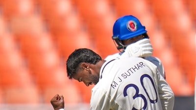 Manav Suthar had a brilliant outing on debut! (PTI)