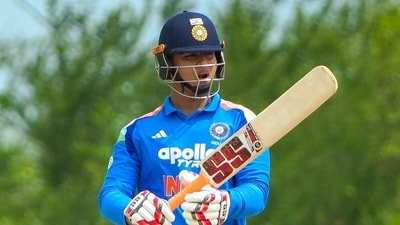 India's Vaibhav Sooryavanshi during an ODI cricket match between India-A and Sri Lanka-A, in Dambulla, Sri Lanka (SLC) India's Vaibhav Sooryavanshi during an ODI cricket match between India-A and Sri Lanka-A, in Dambulla, Sri Lanka (SLC)