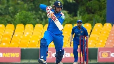 Vaibhav Sooryavanshi scored 44 runs off 22 balls vs Afghanistan A. (SLC)