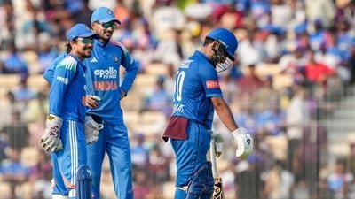 Hashmatullah Shahidi repeatedly ran in the danger area of the pitch. (PTI)