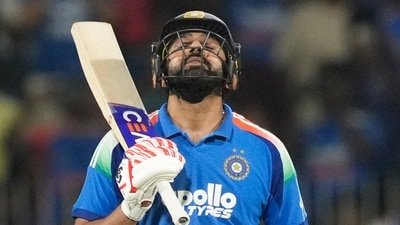 Rohit Sharma during the third ODI between India and Afghanistan. (PTI) Rohit Sharma during the third ODI between India and Afghanistan. (PTI)