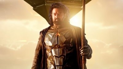 Prabhas in a still from Kalki 2898 AD.