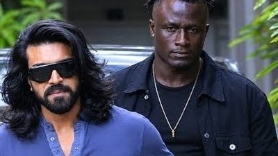 Ram Charan's bodyguard Kevin Kunta has been working with him for four years now. Ram Charan's bodyguard Kevin Kunta has been working with him for four years now.