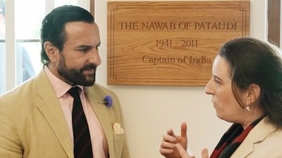 Saif Ali Khan unveiled a plaque honouring Tiger Pataudi at Winchester College.