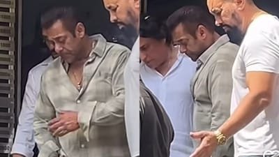 Salman Khan was seen looking visibly emotional at a friend's funeral. Salman Khan was seen looking visibly emotional at a friend's funeral.