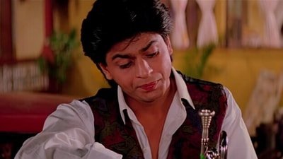 Shah Rukh Khan in a still from Kabhi Haan Kabhi Naa.