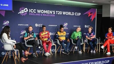 Skippers speak as part of The Captains' Carnival, the activation event for the ICC Women's T20 Cricket World Cup. (AFP) Skippers speak as part of The Captains' Carnival, the activation event for the ICC Women's T20 Cricket World Cup. (AFP)