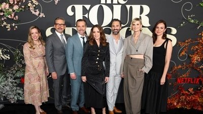 The Four Seasons, an ensemble comedy premiering on Netflix May 1, 2025, features Steve Carell and Tina Fey. REUTERS/Mario Anzuoni (REUTERS)