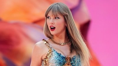 Swifties are decoding every clue as rumors of a Taylor Swift–Toy Story 5 connection continue to grow. (Scott A Garfitt/Invision/AP)